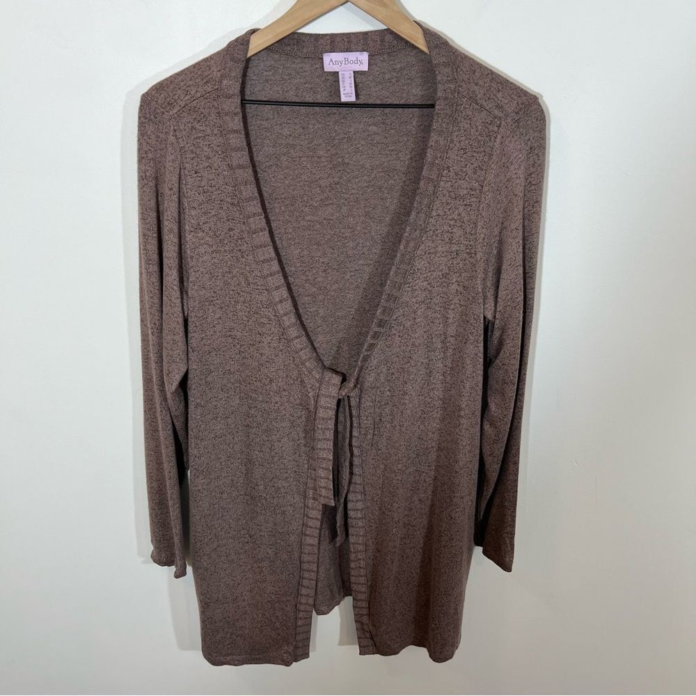 NWOT AnyBody Hacci Tie Front Cardigan | Size S